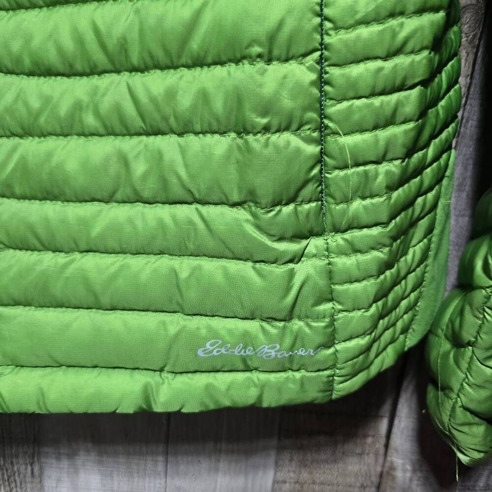 Eddie Bauer First Ascent Micro Therm Down Jacket Lime Green LT Outdoor Bright - Picture 2 of 7